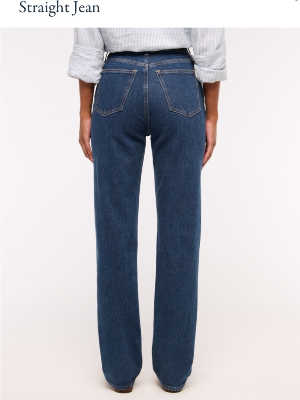 Abercrombie LONG Curve Love 90s Straight Jean NEW with tags SIZE 6L - Picture 3 of 6